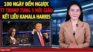 100 ngày đếm ngược TT Trump tung 3 mũi tấn công nhằm kết liễu Kamala Harris khi hết Tuần Trăng Mật