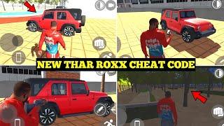 Thar Roxx Cheat Code in Indian Bike Driving 3D  New Update All Cheat codes  Harsh in Game