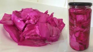 How To Make Lebanese Pickled Cabbage  طريقة تحضير كبيس او مخلل الملفوف - by EasyLife