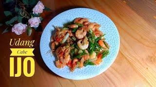 Resep UDANG CABE IJO PEDAS