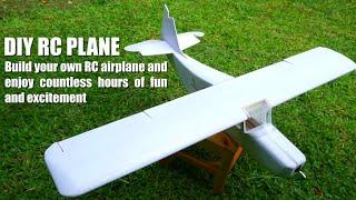How To Make RC Trainer Airplane.DIY Model RC plane For Beginners.