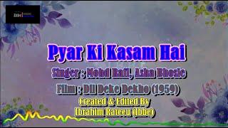Pyar Ki Kasam Hai Karaoke