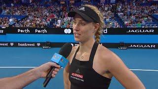 Angelique Kerber on-court interview RR  Mastercard Hopman Cup 2019