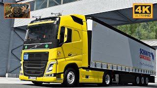 Volvo FH4 FH13 500 in Germany  Annweiler - Münchweiler  ETS2 Gameplay 4K + wheel cam