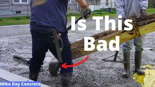 How 2 Men Can Pour A 32 X 28 Garage Floor I Got Concrete Balls