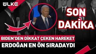 #SONDAKİKA Bidenden Dikkat Çeken Hareket Erdoğan En Ön Sıradaydı...