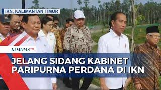 Penampakan Rombongan Kabinet Presiden Jokowi Jelang Sidang Paripurna Perdana di IKN