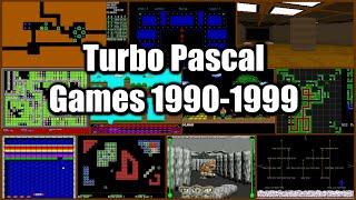 Turbo Pascal Games 1990 - 1999  Турбо Паскаль игры 90-х  Игры на паскале  MS-DOS Windows
