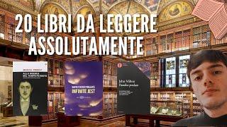 I 20 capolavori che dovrei assolutamente leggere