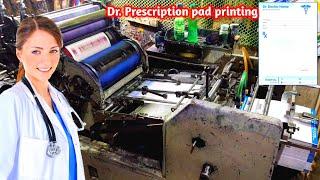 Dr. Prescription pad printing process. Prescription pad printing price.