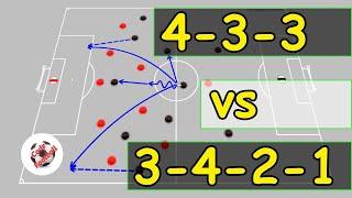 4-3-3 vs 3-4-2-1 Formation vs formation