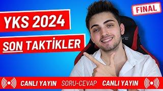 YKS 2024 ÖNCESİ SON TAKTİKLER  SORU-CEVAP  #yks2024