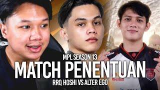 NOBAR MATCH PENENTUAN RRQ VS ALTEREGO  MPL SEASON 13  WEEK 9 DAY 2