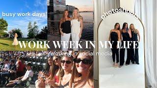 vlog spend a week with me working in social media work days photoshoots & more