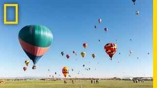 Colorful Time-Lapse of Hot Air Balloons in New Mexico  Short Film Showcase