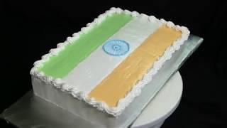 India flag cake decorating