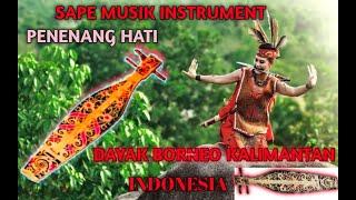 INSTRUMEN MUSIK SAPE DAYAK KALIMANTAN MERDU ENAK DI DENGAR  Relaxing penghantar tidur