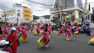 Marching band smp negeri satu Tomohon memeriahkan hut RI yg 74