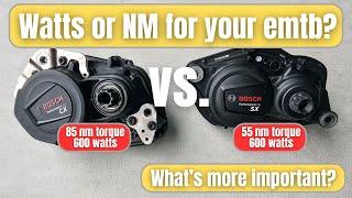NM vs. Watts? - Whats more important for an EMTB? Torque or Power?