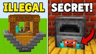 TOP 5 Illegal Houses in Minecraft