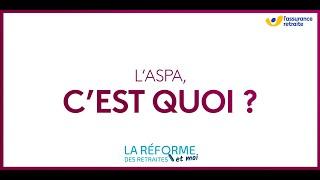 Réforme des retraites  l’allocation de solidarité aux personnes âgées l’Aspa