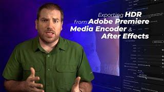 How to Export HDR from Adobe Creative Cloud  MasterHDRVideo