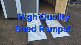 High Quality Shed Ramps DIY Install and Review MADE IN THE USA