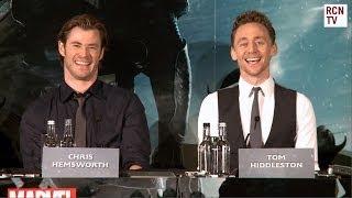 Chris Hemsworth & Tom Hiddleston Interview - Natalie Portman Threesome Thor The Dark World Premiere
