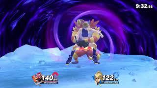 JoseGazza Incineroar Vs SmashingFan9 Zero suit samus Battle Arena Stamina