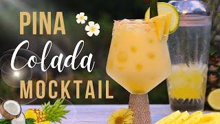 Pina Colada Mocktail  BEST Non-Alcoholic Pineapple Coconut Recipe