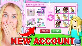 Only Trading Houses To GET RICH On *NEW* ACCOUNT In Adopt Me Roblox