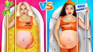 Popular VS Unpopular Girs in Jail  Epic Stories Pregnancy Prisoner by RATATA COOL