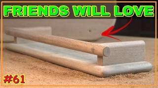 PERFECT GIFT FOR FRIENDS - CREATIVE WOODWORKING VIDEO #61 #woodworking #woodwork #joinery