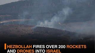 Hezbollah fires over 200 rockets and drones into Israel  DD India