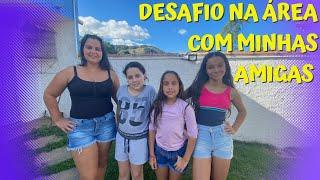 DESAFIO NA ÁREA DA PISCINA COM MINHAS AMIGAS E MINHA MÃE COM O JOGO