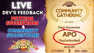 Live WAPO l Developers Feedback l BOOM BOOM TIME l Rise Of Kingdoms