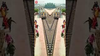 Tik tok exclusive video of combination of trains