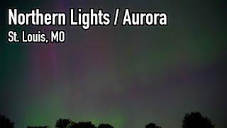 Northern Lights - Aurora Borealis 2024 from St. Louis MO USA