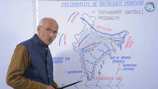 Mechanism of South West Monsoon Arabian Sea Branch & Bay of Bengal in English- By SS Ojha