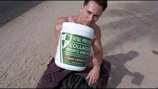 Working out in the SANDPIT @VitalProteins  Nick Stahl