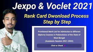 Jexpo & Voclet 2021 Rank Card Download Process Full Step By Step  Download Your Rank Card