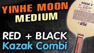 Test YINHE Moon Medium on RED + BLACK Kazak C Kazak Combi