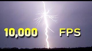 Slow-to-fast positive CG lightning strikes at 10000 FPS Illinois tornado