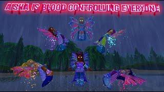 AISHA is BLOOD CONTROLLING EVERYONE ? Enchanted Winx Roblox