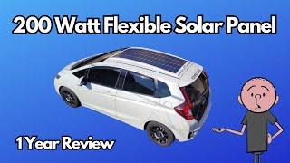 200 Watt Flexible Solar Panel 1 Year Review - Learn From My Mistakes