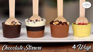 Hot Chocolate Stirrers Part - 1 Chocolate Spoon  चॉकलेट स्टिरर पार्ट- १  Chetna Patel Recipes