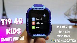 T19 4G Kids Smart Watch SeTracker 4G GPS WIFI LBS Tracker SOS Video Call for Children Anti Lost