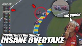 INSANE OVERTAKE Marquez Last Lap FranchGP 2024 Ducati Boss BIG SHOCK Bagnaia BIG Scared