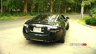 Jaguar XKR w Maxflo Exhaust Revving & Accelerations LOUD Sounds 1080p HD