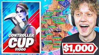 I Hosted a $1000 CONTROLLER ONLY Tournament In Fortnite